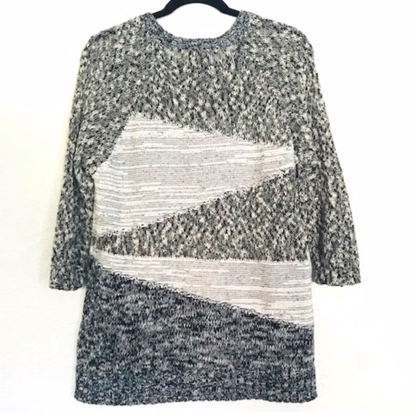 Topshop | Gray and White Knit Sweater - Picture 2 of 4